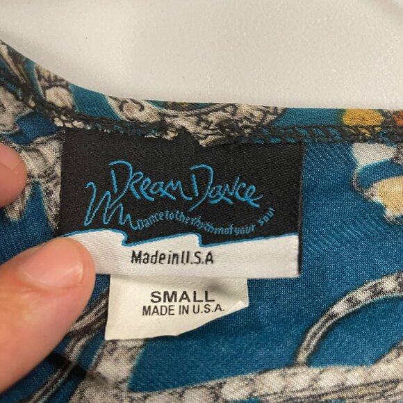 Dream Dance Womens Shift Dress 3/4 Sleeve Colorful Size Small - Picture 8 of 9